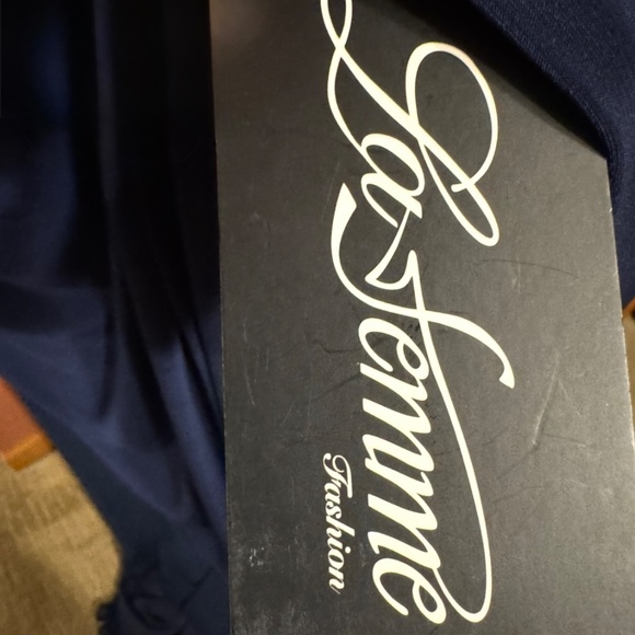 Mother of Bride Floor Length Navy Dress - Picture 6 of 7